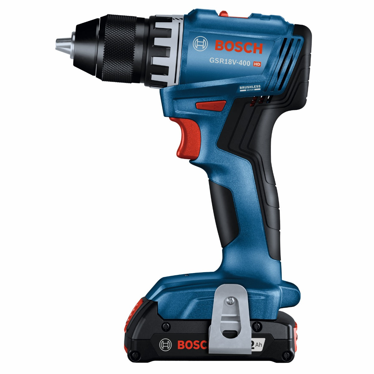 Bosch 18V Brushless Drill Driver w/ 2, 2.0 Batteries GSR18V-400B22