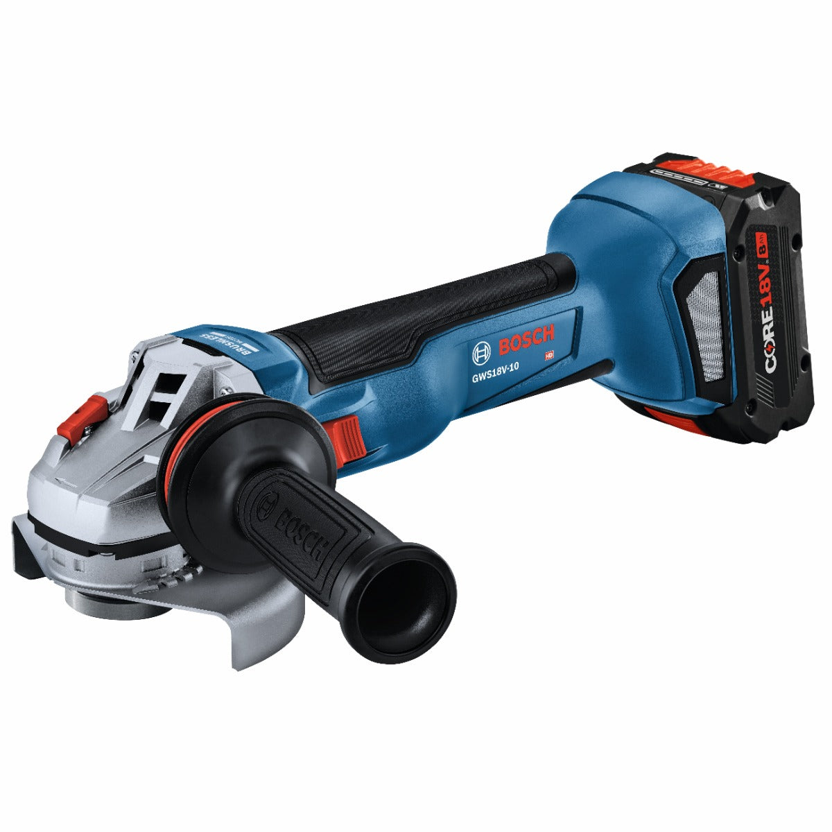 Bosch 18V 4-1/2" Angle Grinder w/ 8.0Ah Performance Battery GWS18V-10PB14