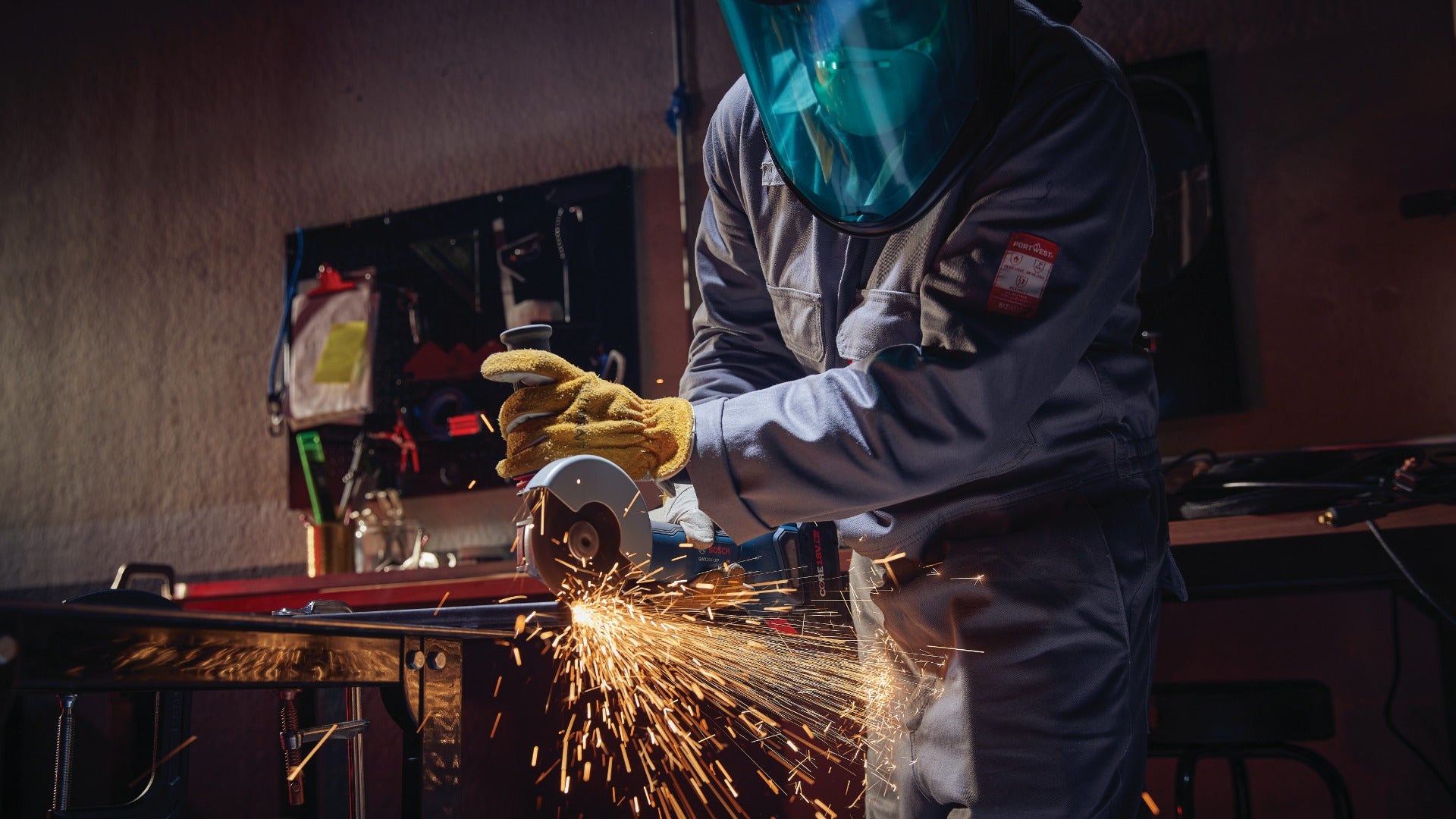 Bosch 18V 4-1/2 - 5" Paddle Switch Angle Grinder (Bare) GWX18V-10PN