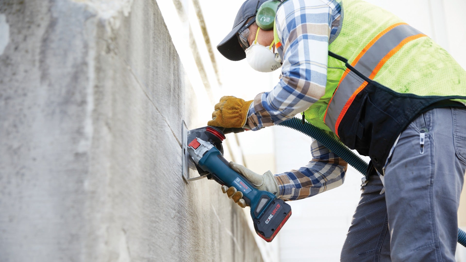 Bosch 18V 4-1/2 - 5" Paddle Switch Angle Grinder (Bare) GWX18V-10PN