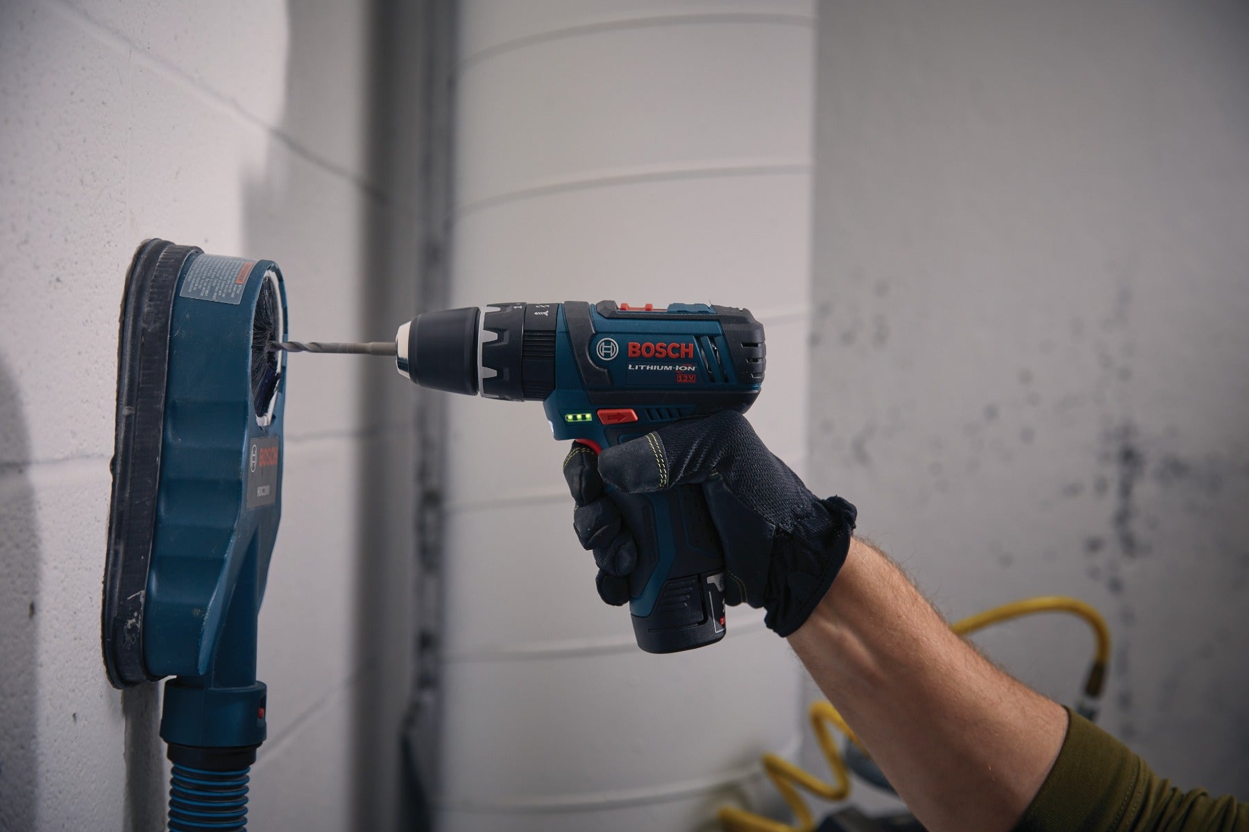 Bosch 12V Max Hammer Drill Kit w/ 2, 2.0 Batteries PS130-2A