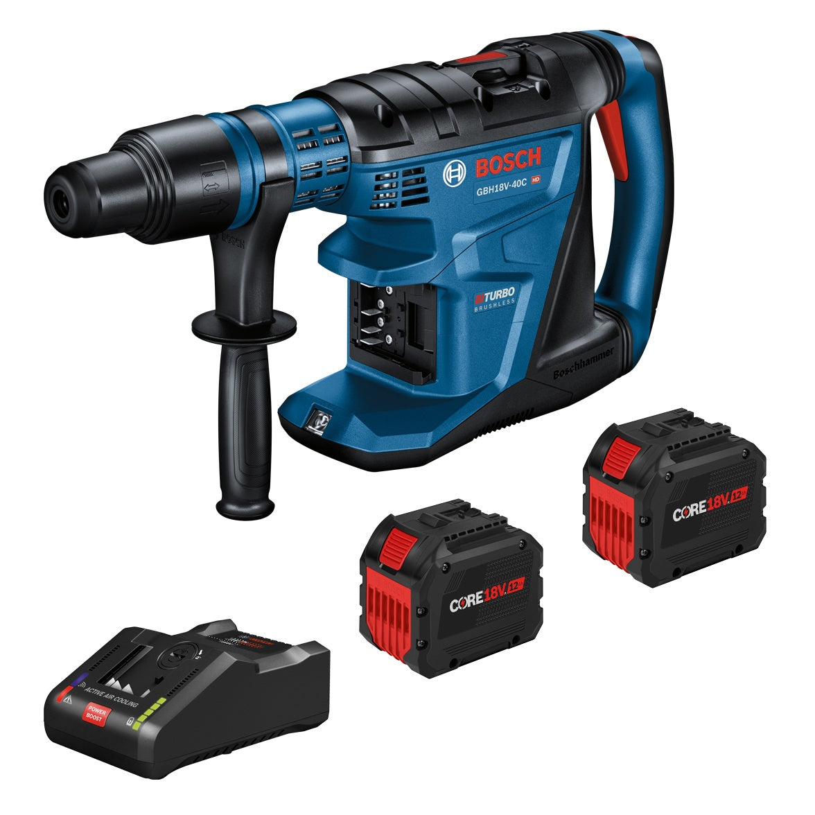 Bosch 18V Profactor 1-5/8" SDSmax Rotary Hammer w/ 2 Batteries GBH18V-40CK27