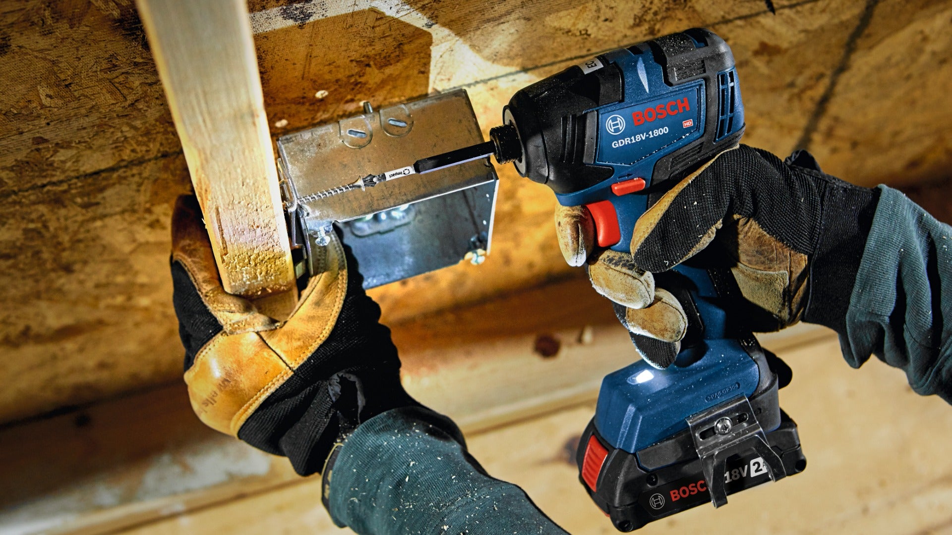 Bosch 18V Impact Driver w/ 2.0 Standard Power Battery GDR18V-1800B12