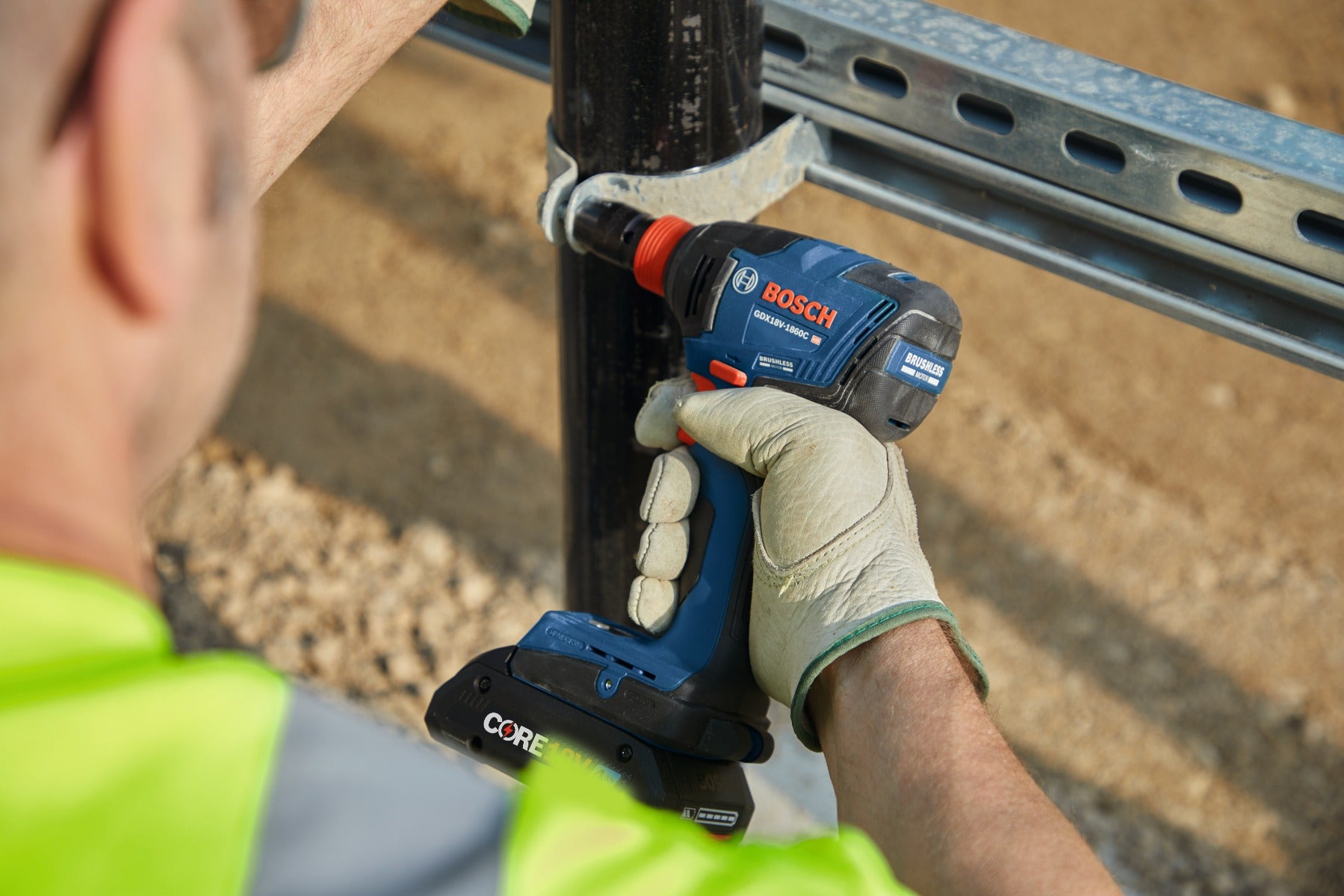 Bosch 18V Connected Socket-Ready Impact Driver, 1 Battery GDX18V-1860CB15