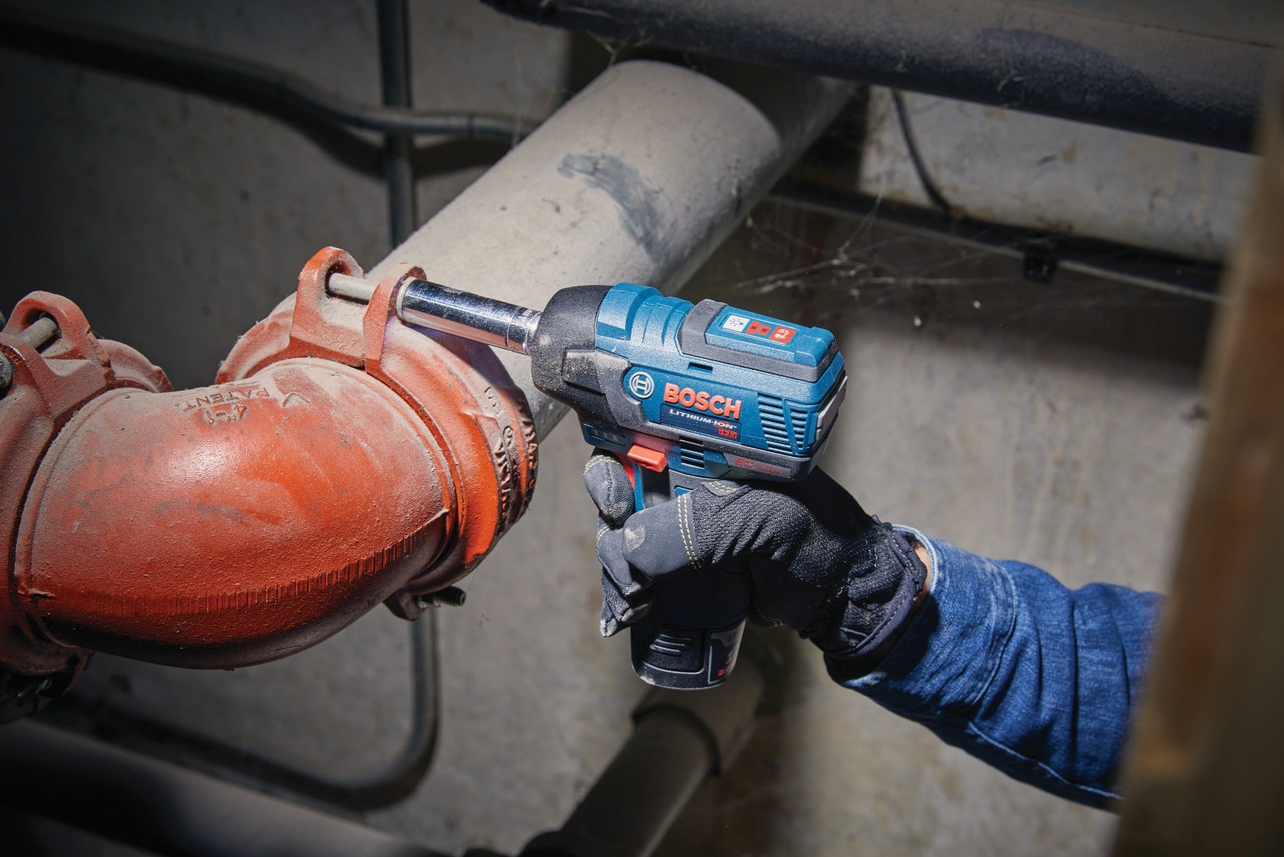 Bosch 12V Max Brushless 3/8" Impact Wrench Kit w/ 2 Batteries PS82-02