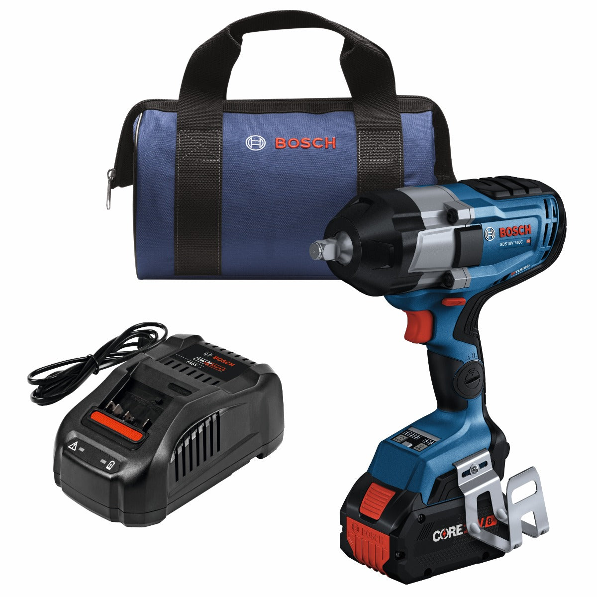 Bosch 18V Profactor 1/2" Impact Wrench w/ Friction Ring Kit GDS18V-740CB14