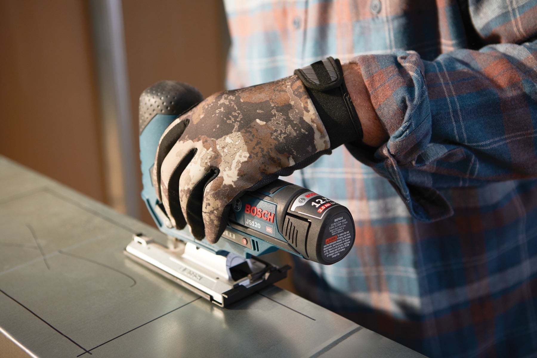 Bosch 12V Max Barrel-Grip Jigsaw (Bare) JS120N