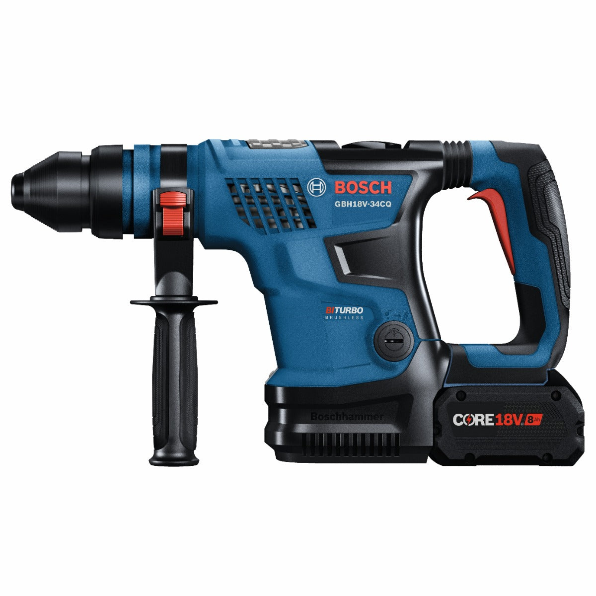 Bosch 18V 1-1/4 SDSplus Rotary Hammer w/ 2 Batteries GBH18V-34CQB24