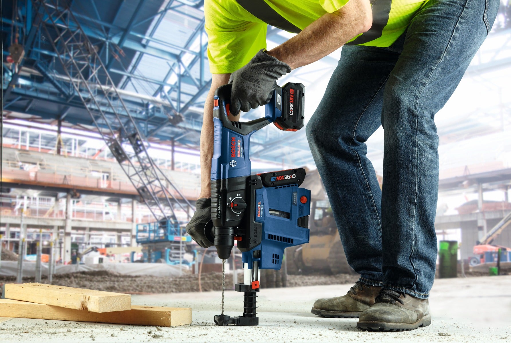 Bosch 18V 1" SDSplus D-Handle Rotary Hammer w/ Battery GBH18V-26DK15