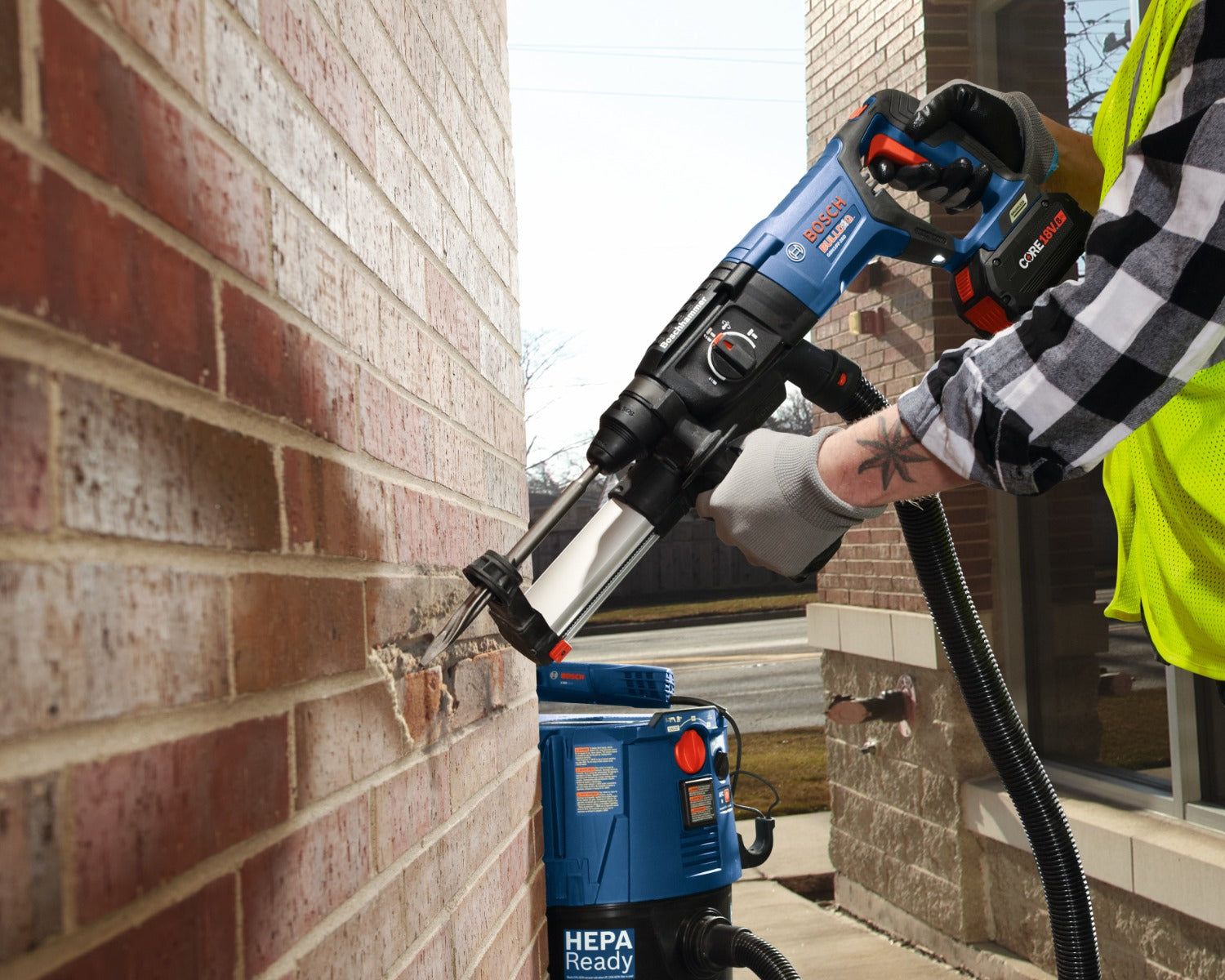 Bosch 18V 1" SDSplus D-Handle Rotary Hammer w/ Battery GBH18V-26DK15