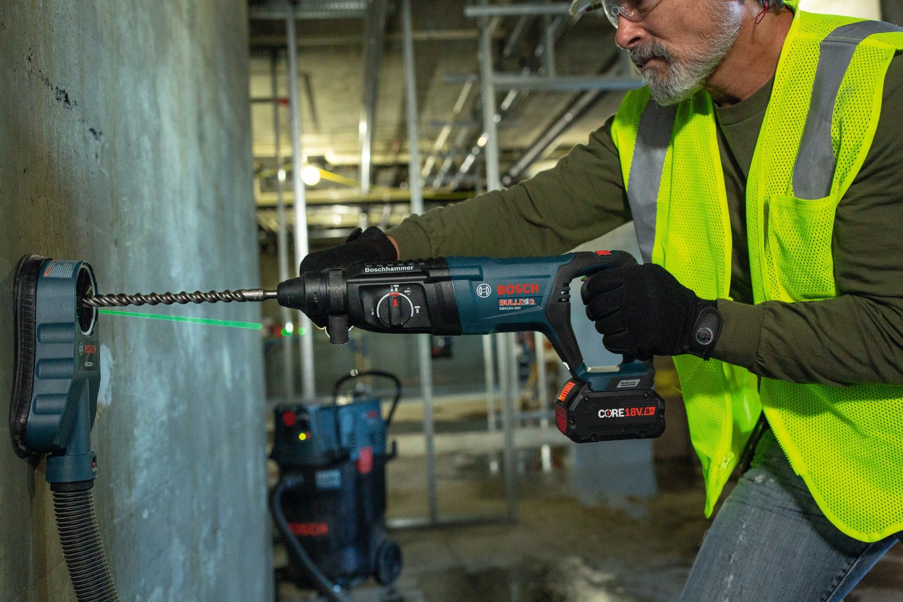 Bosch 18V Brushless 1" SDSplus D-Handle Rotary Hammer (Bare) GBH18V-26DN