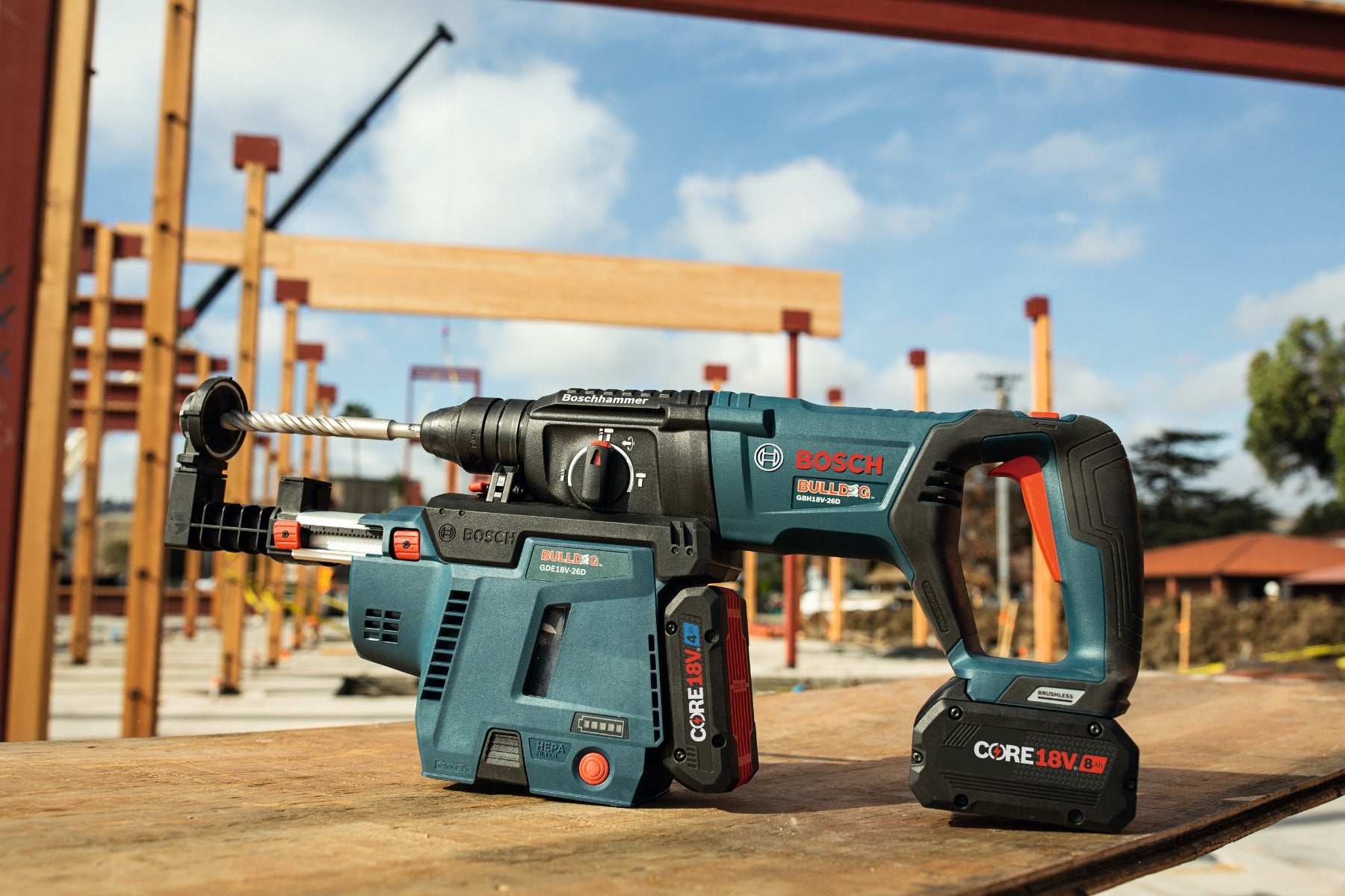 Bosch 18V Dust Collection Attachment, Hammers w/ Battery GDE18V-26DB15