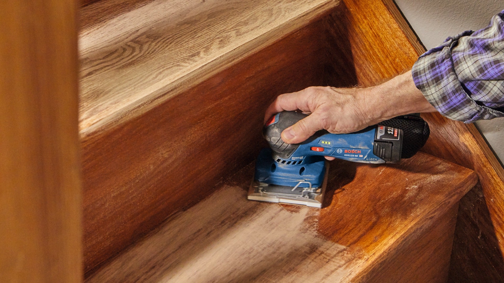 Bosch 12V Max Brushless 1/4-Sheet Orbital Sander (Bare) GSS12V-40N