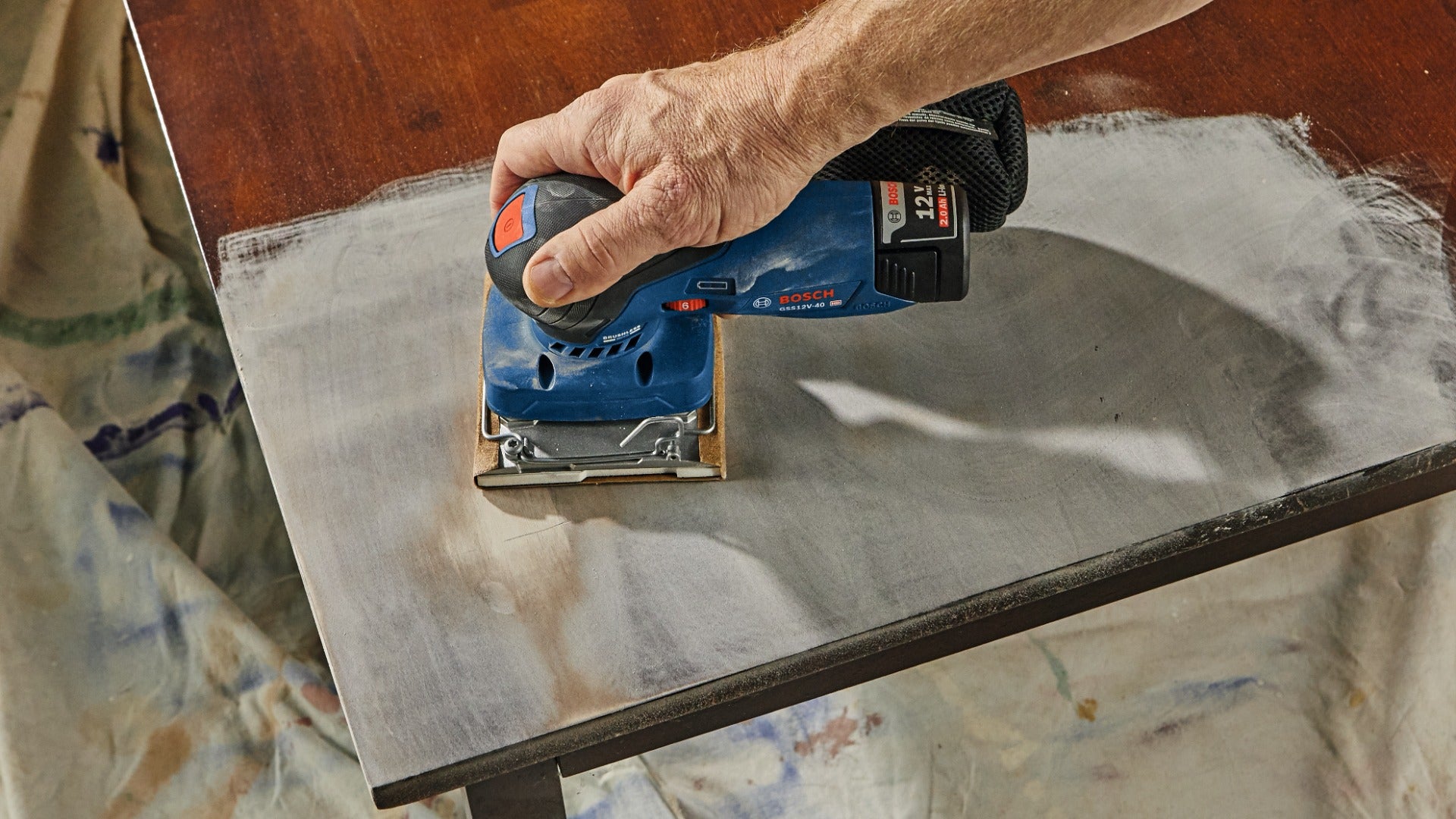 Bosch 12V Max Brushless 1/4-Sheet Orbital Sander (Bare) GSS12V-40N