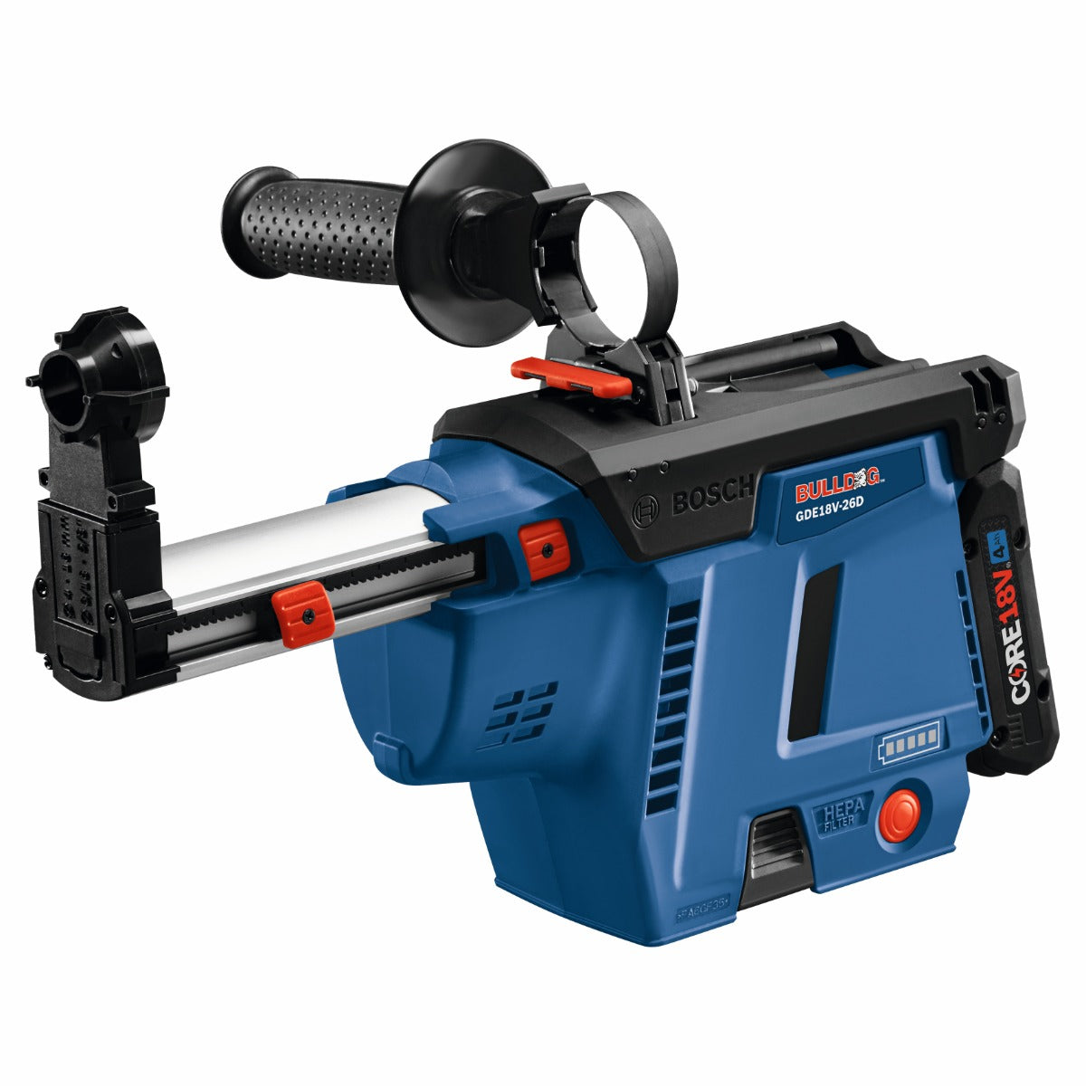 Bosch 18V Dust Collection Attachment, Hammers w/ Battery GDE18V-26DB15