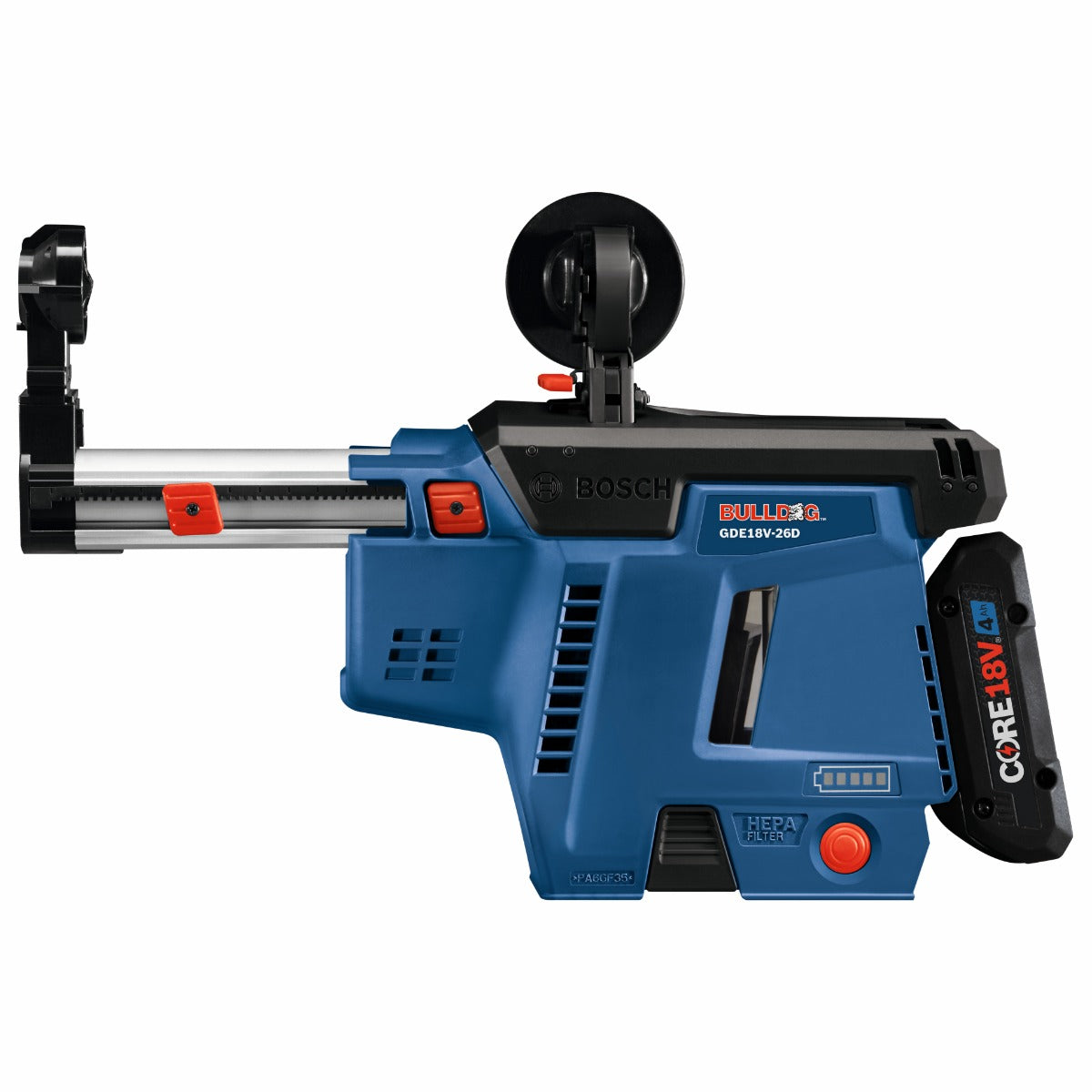Bosch 18V Dust Collection Attachment, Hammers w/ Battery GDE18V-26DB15