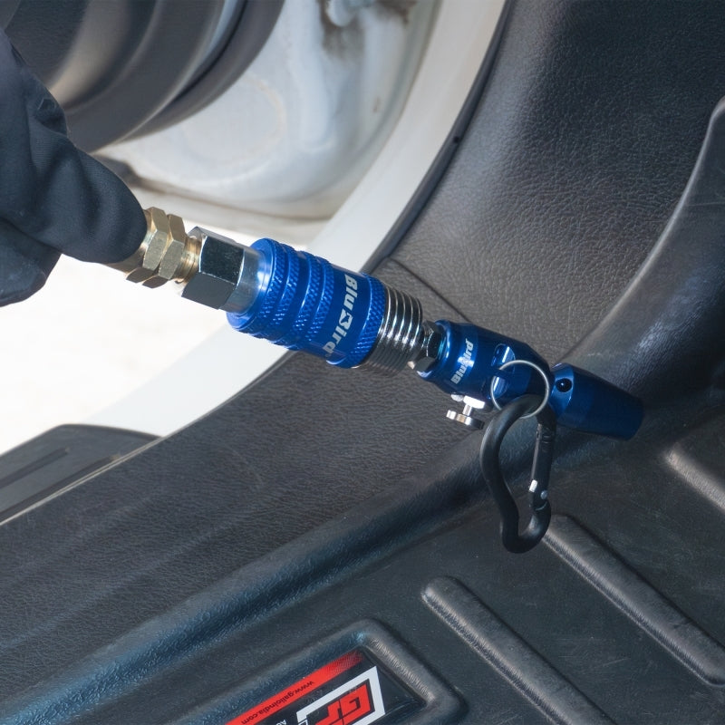 Blubird Clean Sweep Aluminum Mini Air Blow Gun Kit w/ 3 Nozzles, Rubber Tip, Push Button Activation, Belt Clip CS185-2