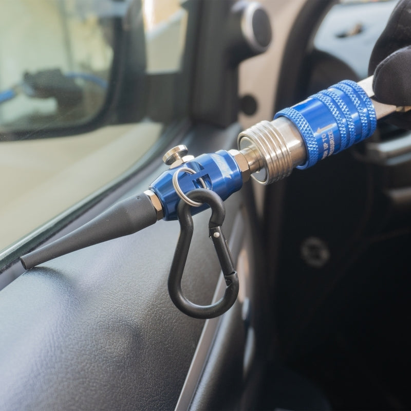 Blubird Clean Sweep Aluminum Mini Air Blow Gun Kit w/ 3 Nozzles, Rubber Tip, Push Button Activation, Belt Clip CS185-2