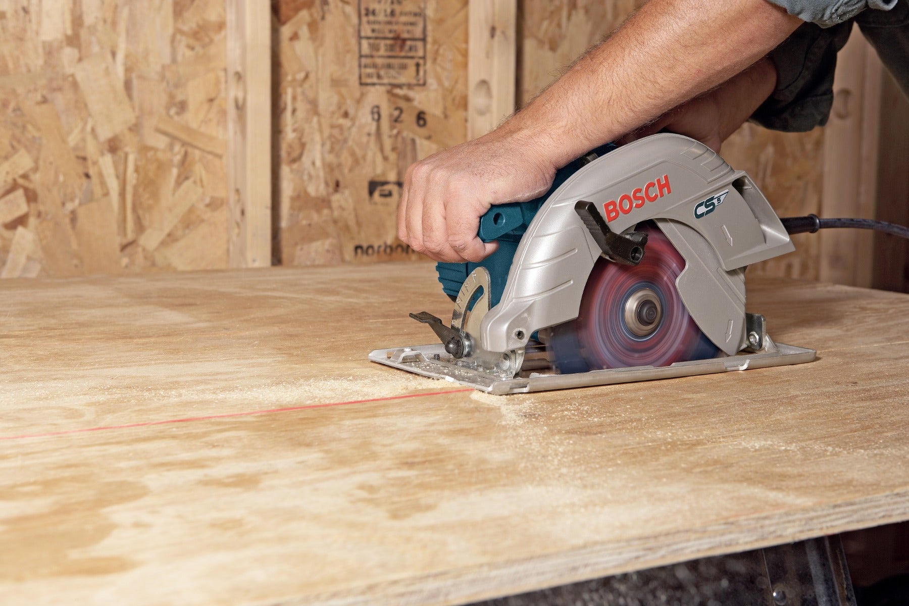 Bosch 7-1/4" Blade-Left Circular Saw, 15A CS5