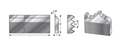 Amana Tool 25 in x 2 in x 5/16 in 60 Degree M-2 CSK-330