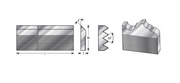 Amana Tool 25 in x 2-1/2 in x 5/16 in 60 Degree M2 CSK-350