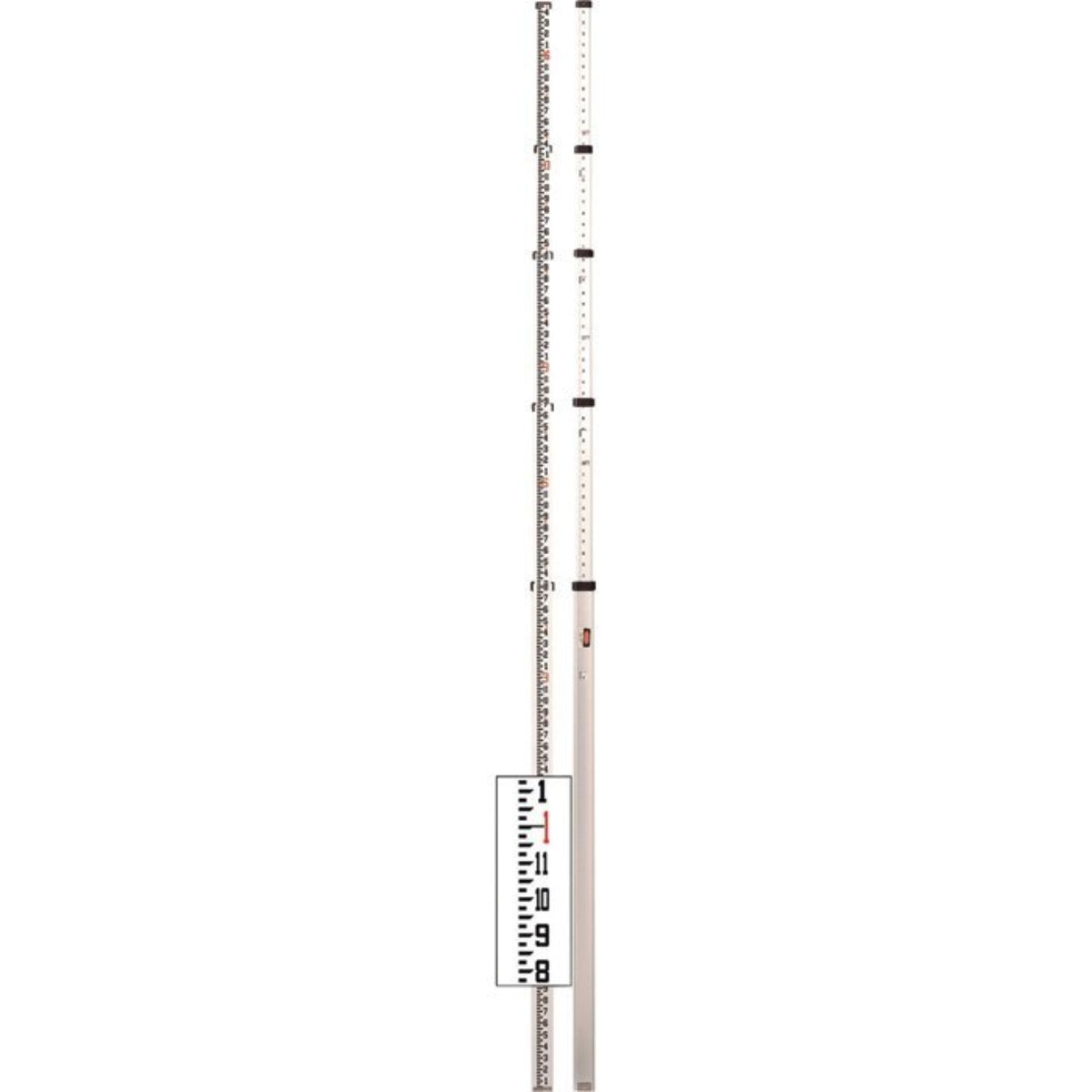 Bosch 16' Aluminum Telescoping Rod, 5 Sections, Inches/10ths 06-816
