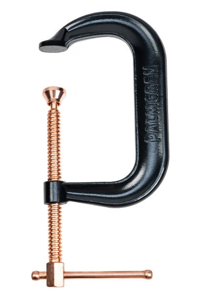 6" Drop Forged Deep Throat C-Clamp W/ Copper Spindle (400 Series)