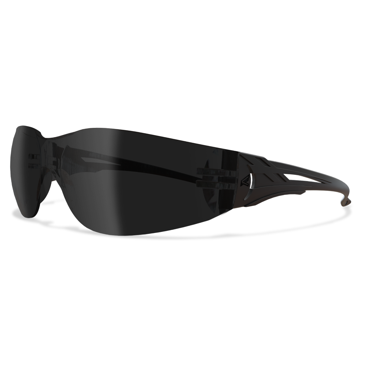Edge Eyewear Viso Safety Glasses, Black Frame, Smoke Lens CV116