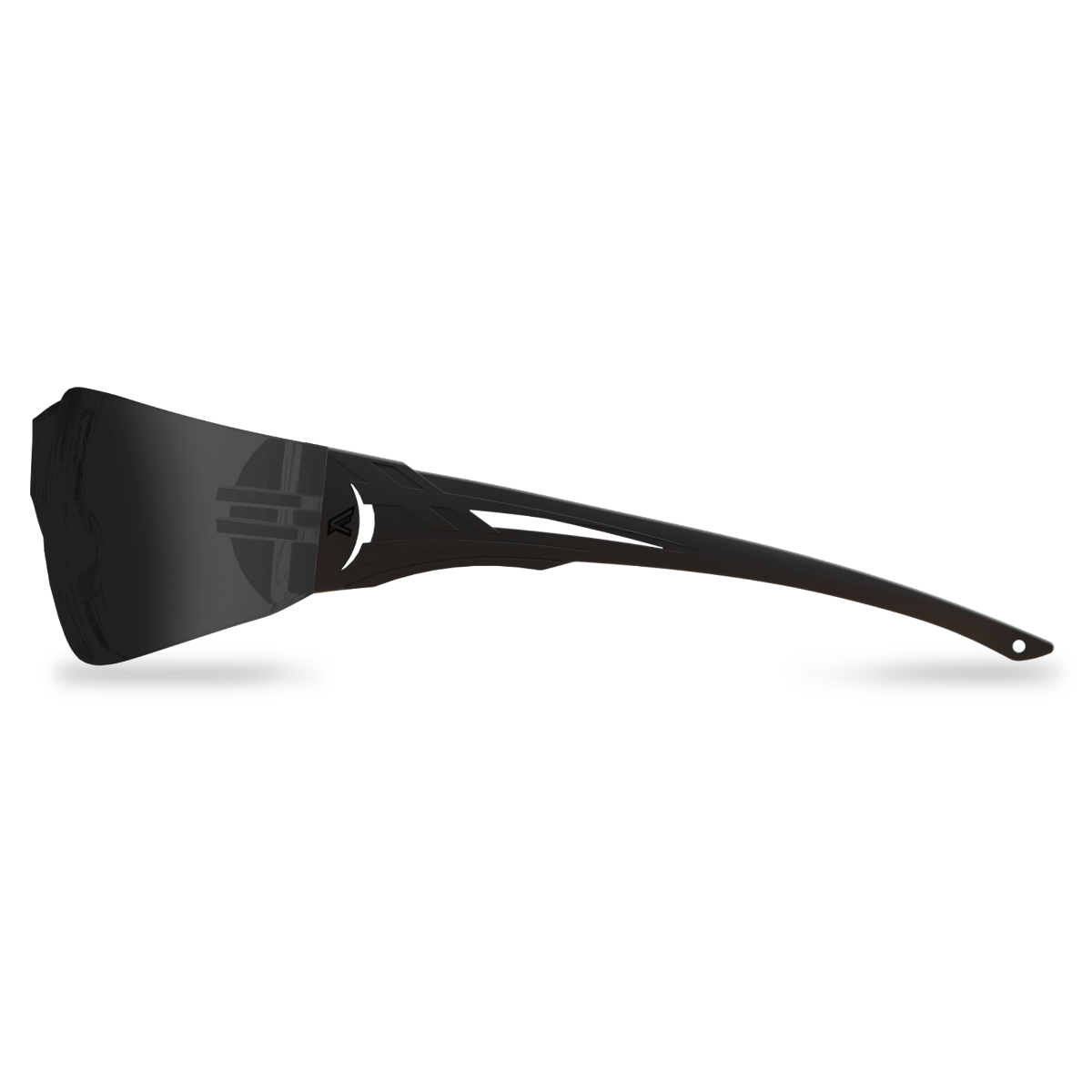 Edge Eyewear Viso Safety Glasses, Black Frame, Smoke Lens CV116