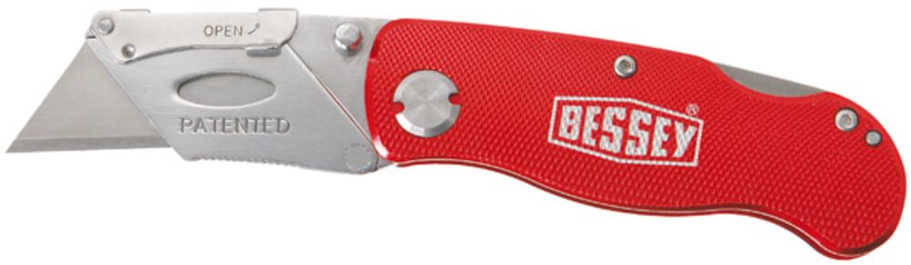 Bessey Tools Folding Utility Knife with Aluminum Handle D-BKAH