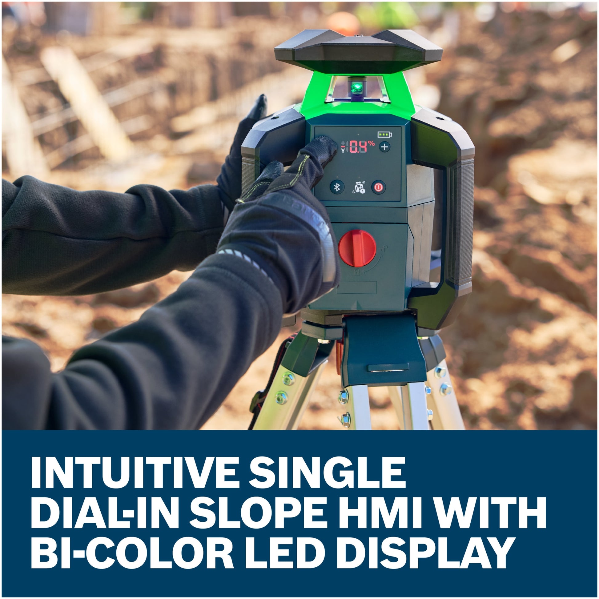 Bosch 18V Green-Beam Horizontal/Vertical Rotary Laser Kit with Backpack GRL18V-34P