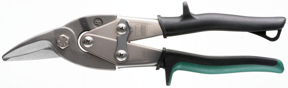 Bessey Tools 9-1/2 in. Compound Leverage Aviation Snips, Right Cut, 18 Ga. Capacity D16