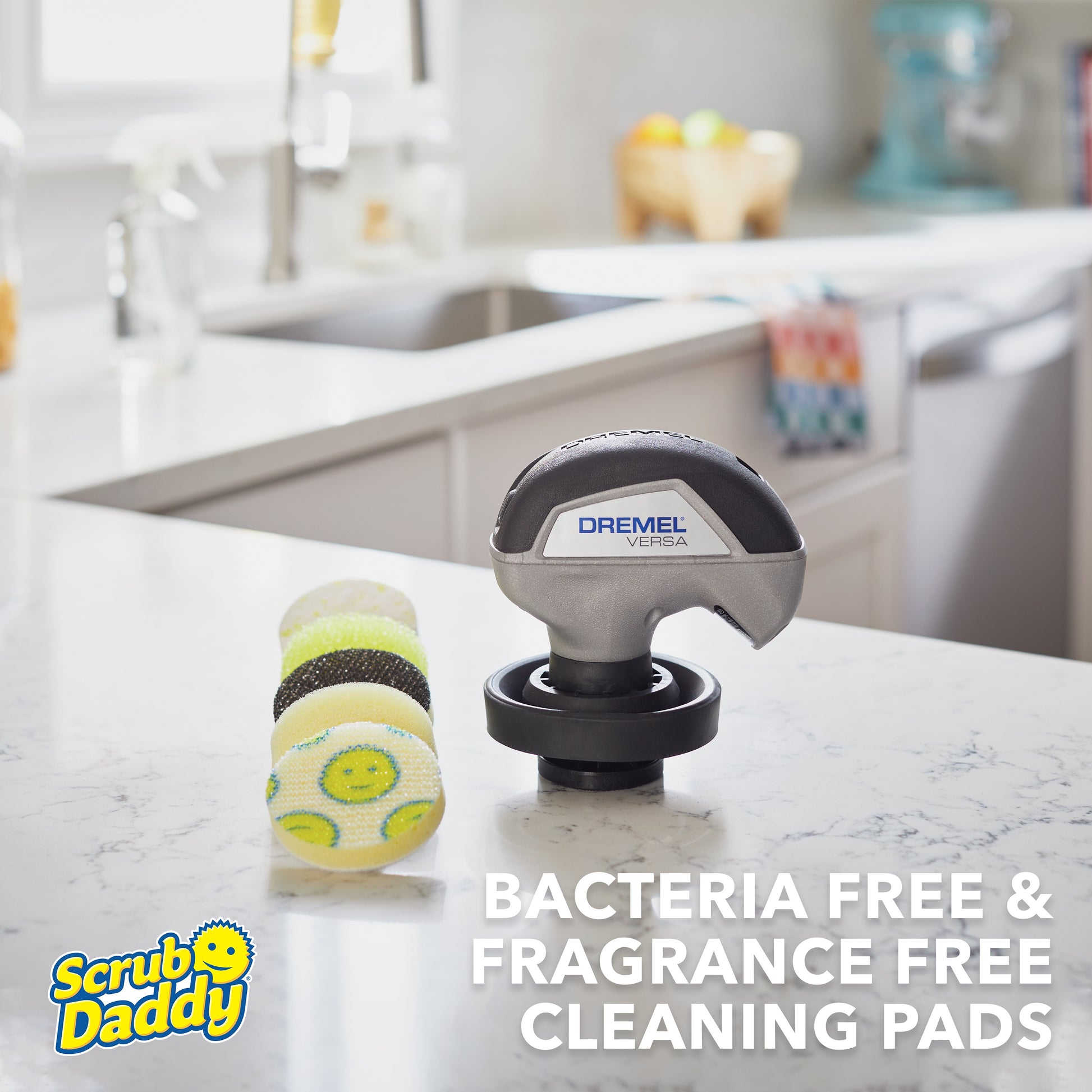 Dremel Versa Power Scrubber with Scrub Daddy Higher Performance Cleaning Pads PC10-07