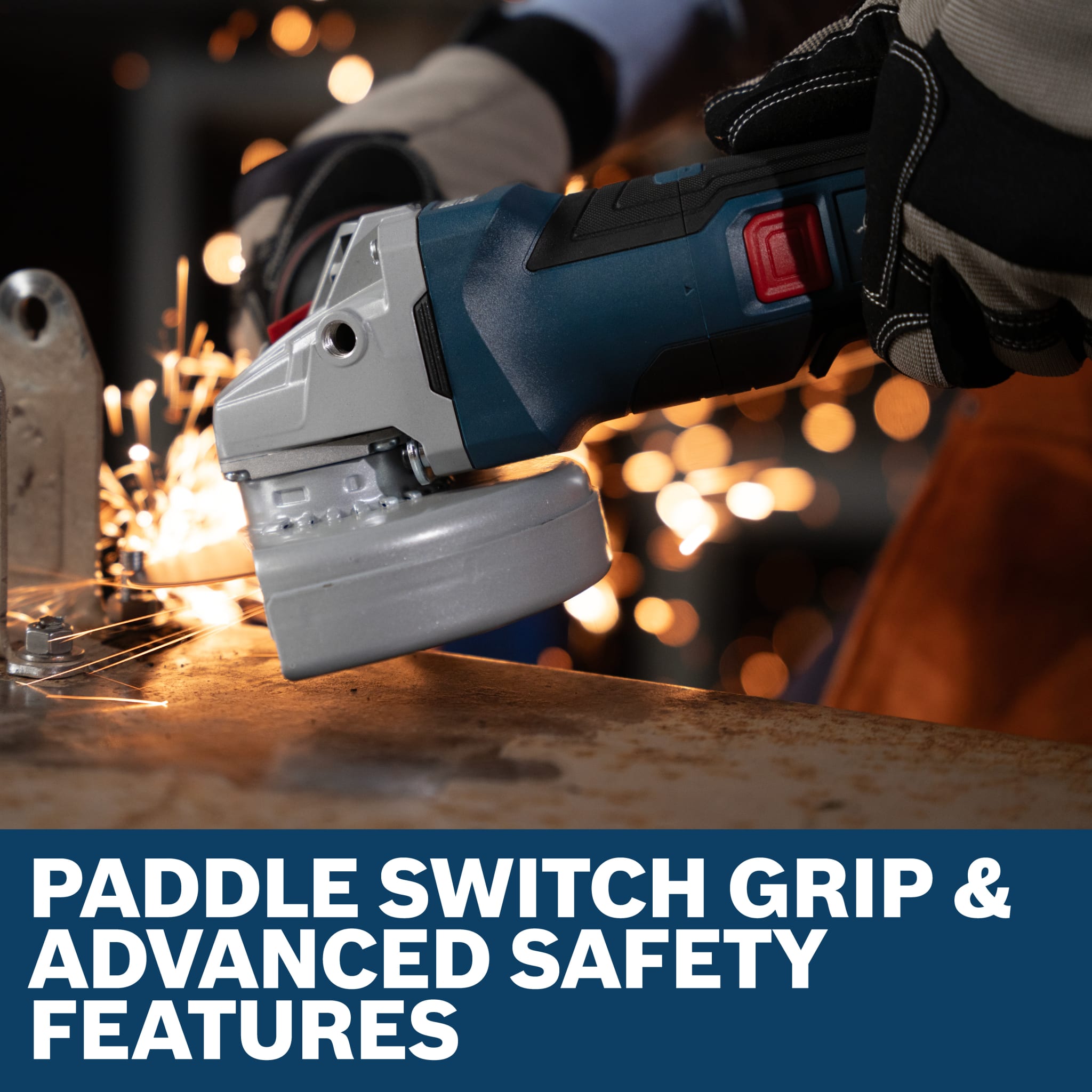 Bosch 18V 4-1/2 - 5" Angle Grinder with No Lock-On Paddle Switch (Bare Tool) GWS18V-11PSN