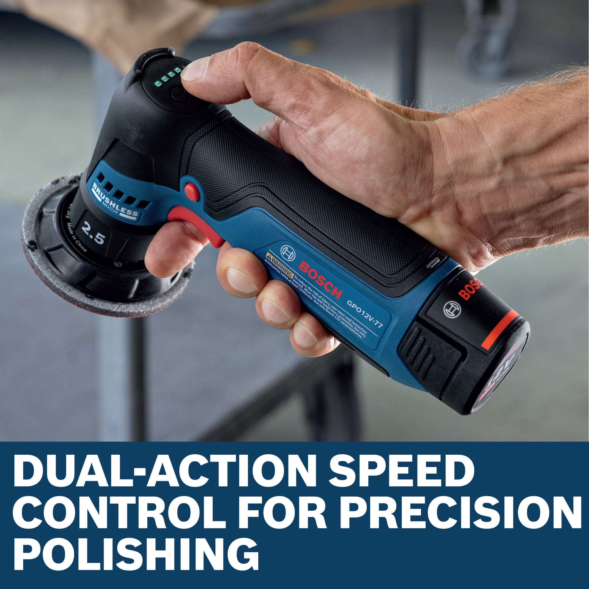 Bosch 12V 3" Rotary Polisher (Bare Tool) GPO12V-77N