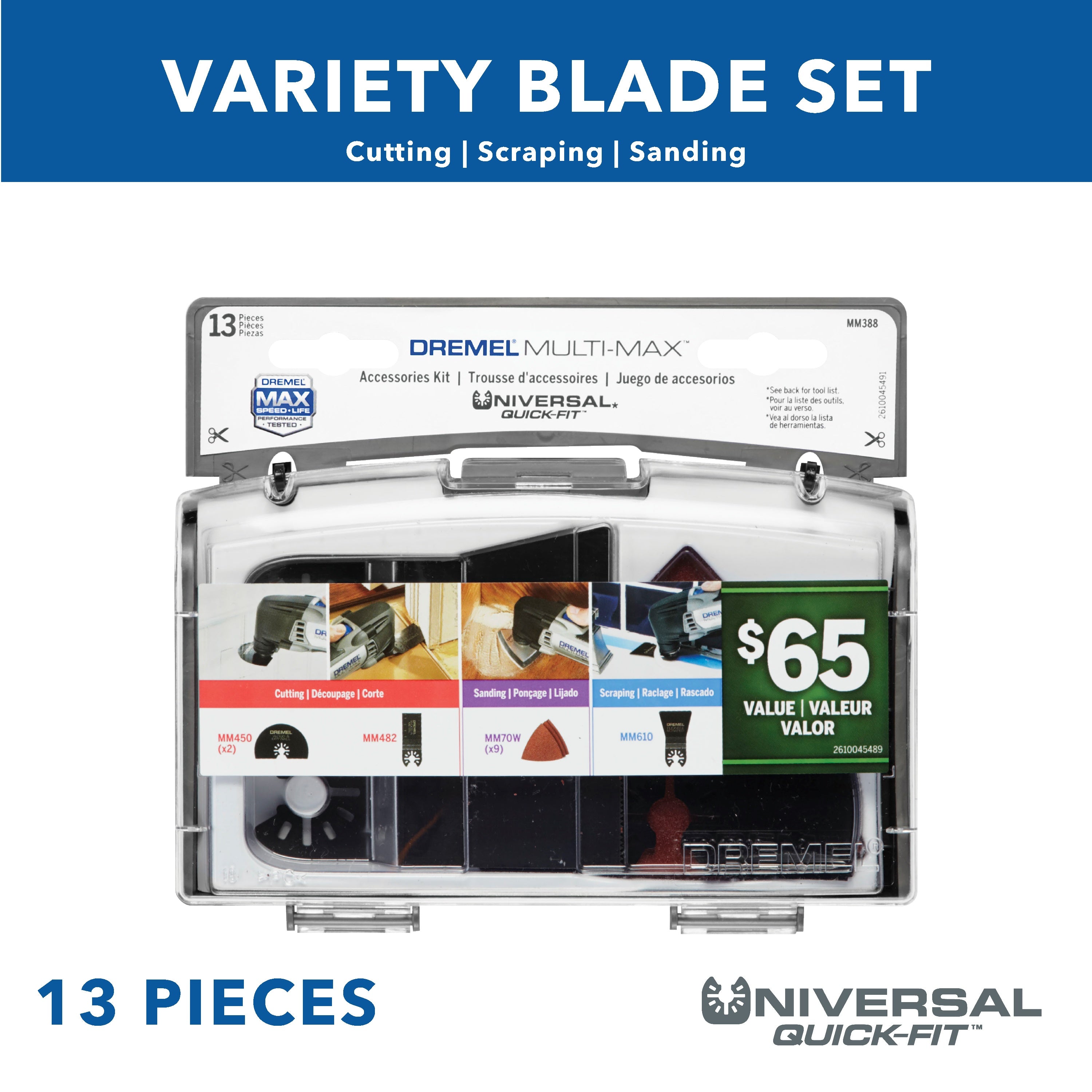 13pc Multi-Max Oscillating Tool Accessory Kit