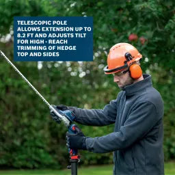 Bosch 18V 20" Cordless Pole Hedge Trimmer Kit GHE18V-50TPN18X
