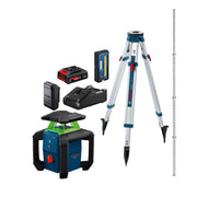 Bosch 18V Green-Beam Horizontal Rotary Laser Kit with Carrying Case GRL18V-31K