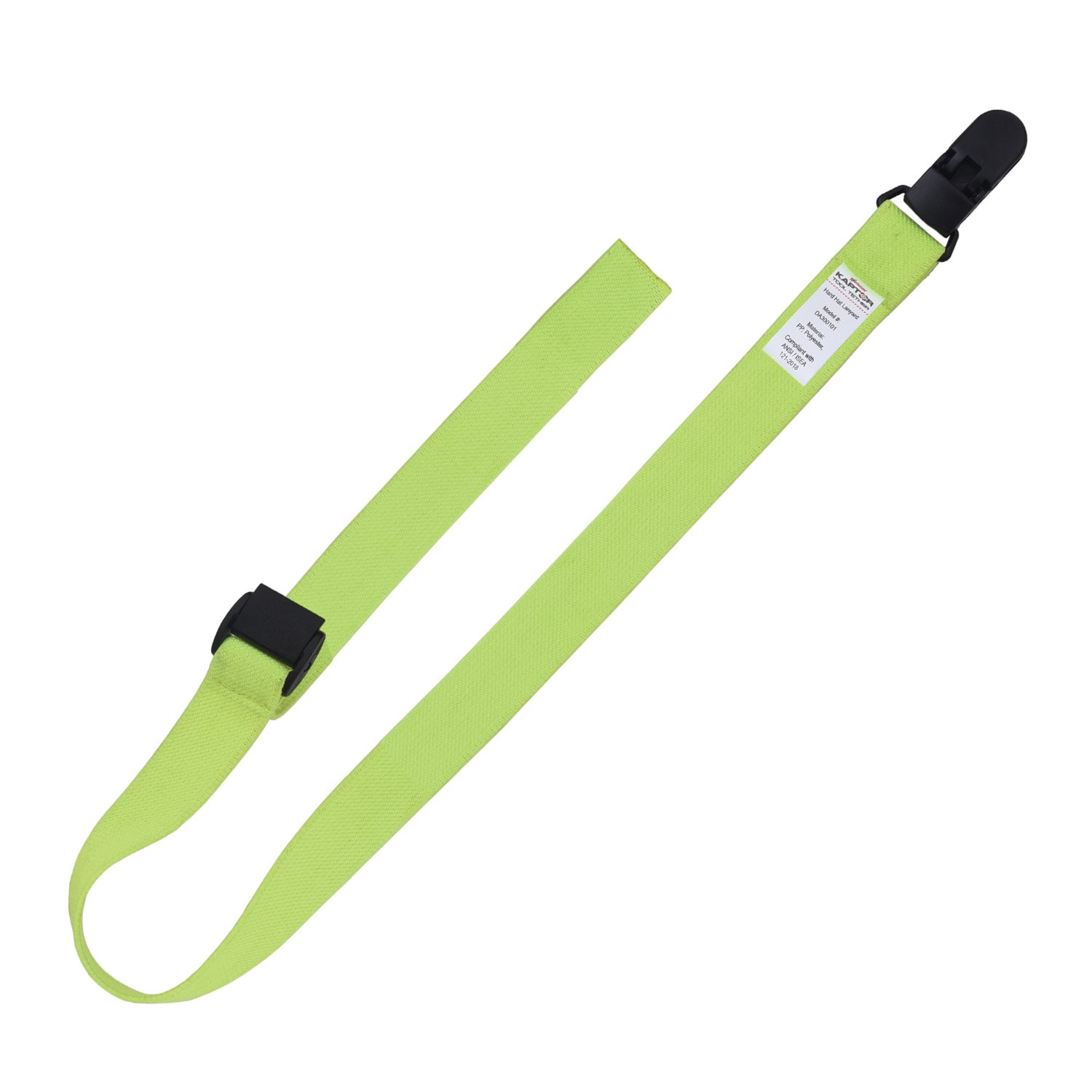 K Strong Kaptor Elasticated Hard Hat Lanyard w/Clamp 2 lbs. DA300101