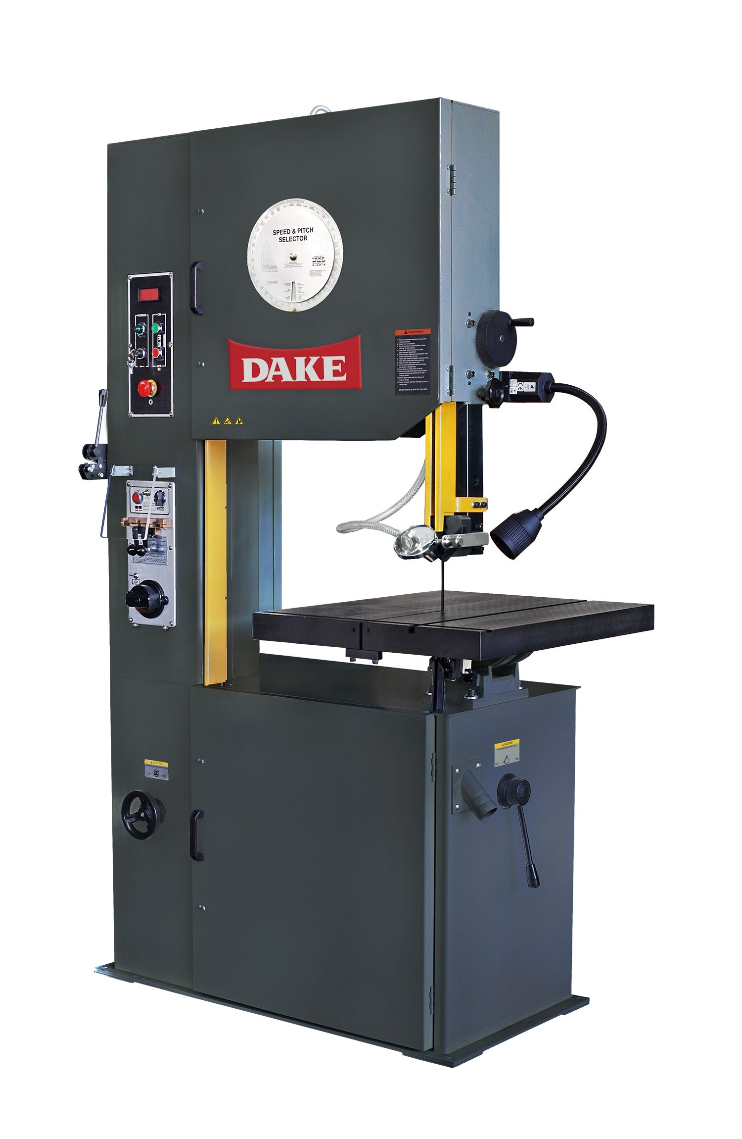 Dake Machinery V-26 26" Vertical Bandsaw with Blade Welder, Manual Feed, 220V 3Ph 987031