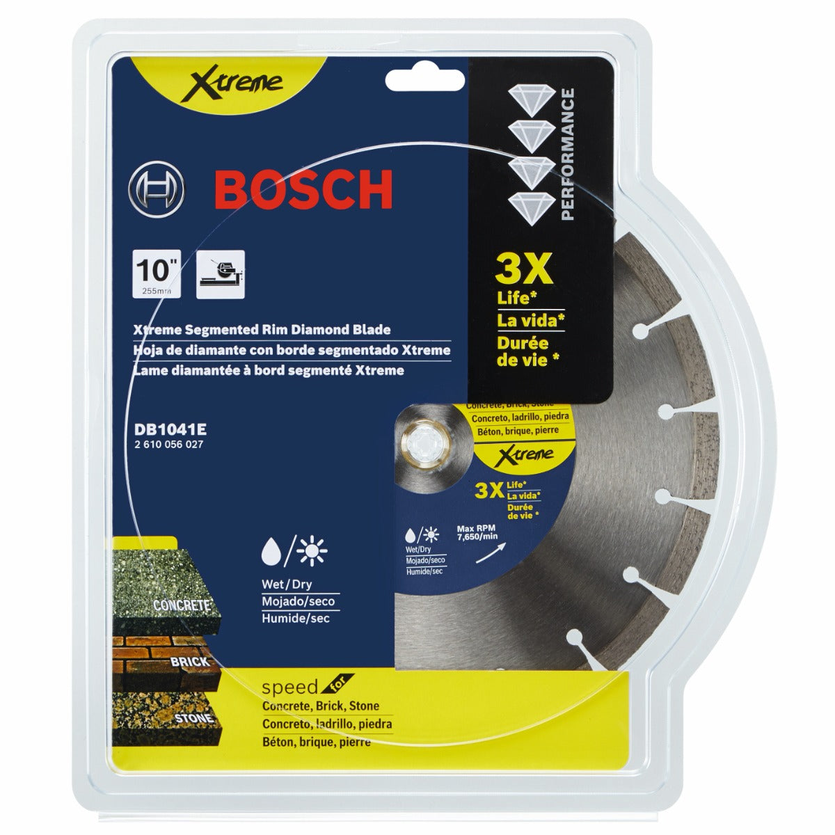 Bosch 10" Segmented Rim Diamond Blade DB1041E