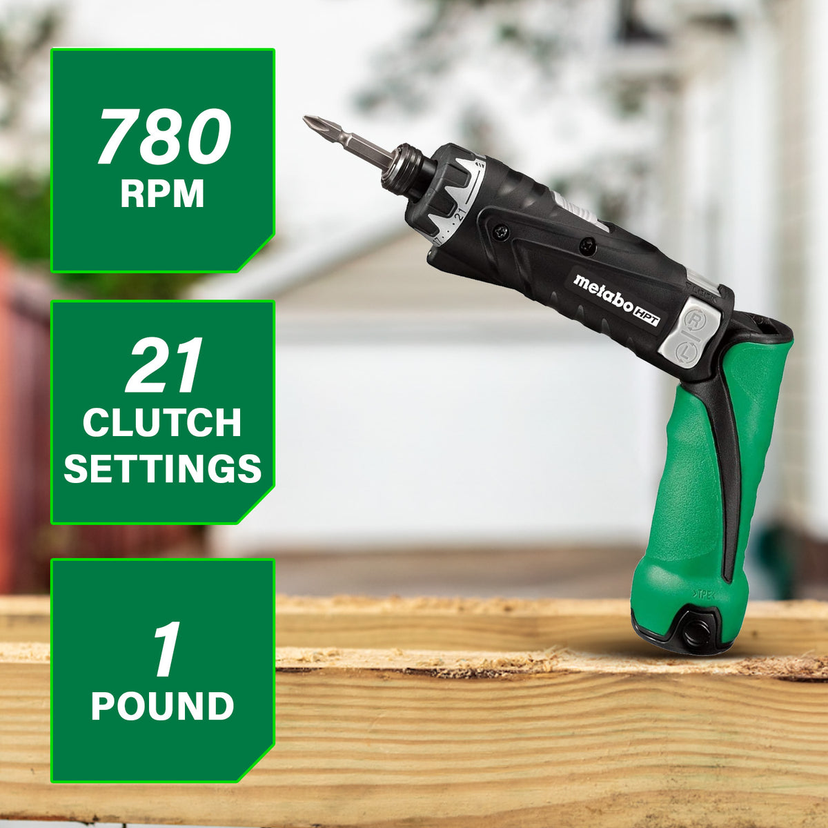 Metabo HPT 3.6V Cordless 1/4 in. Hex Screwdriver Kit with (2) 2.0 Ah Batteries DB3DL2QLY