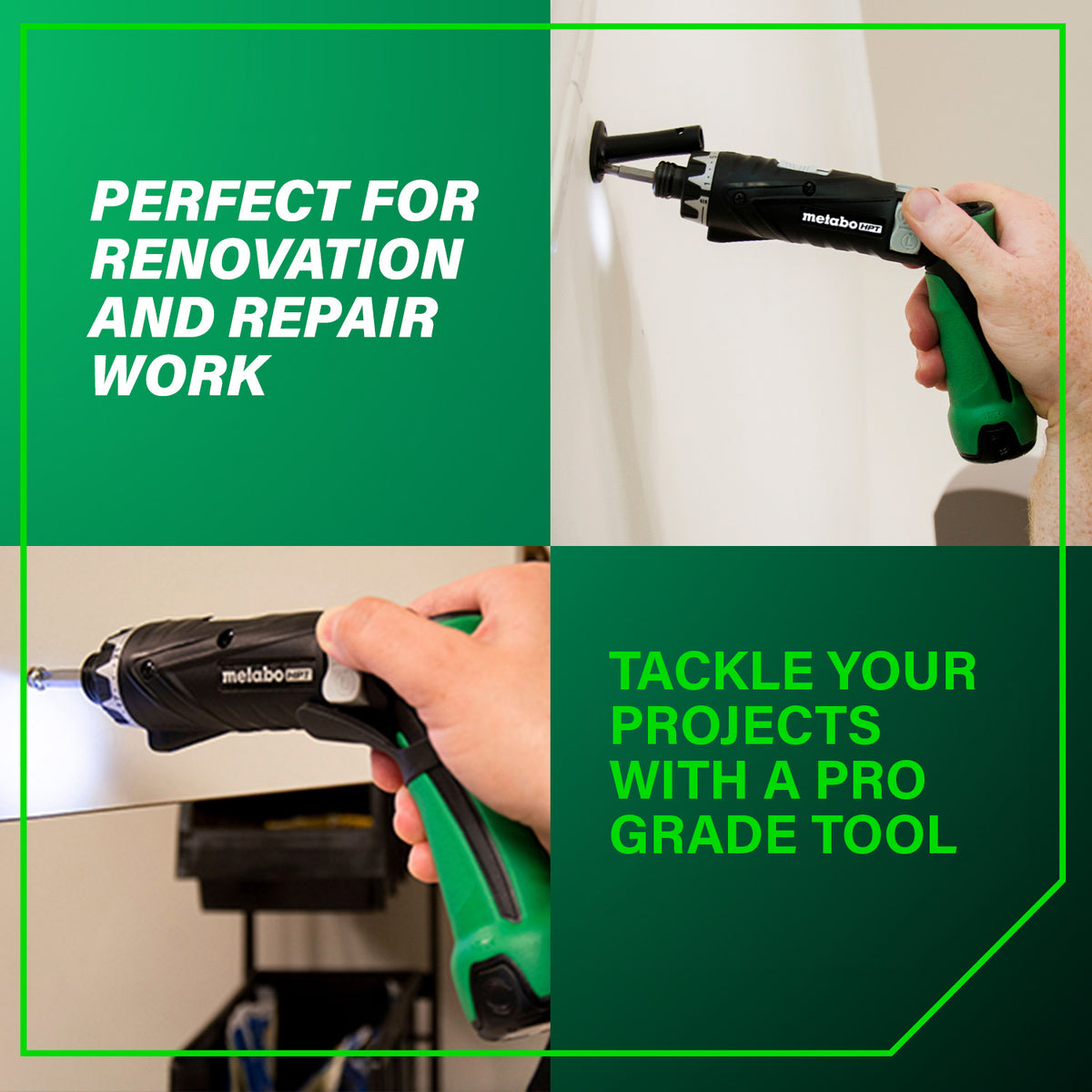 Metabo HPT 3.6V Cordless 1/4 in. Hex Screwdriver Kit with (2) 2.0 Ah Batteries DB3DL2QLY