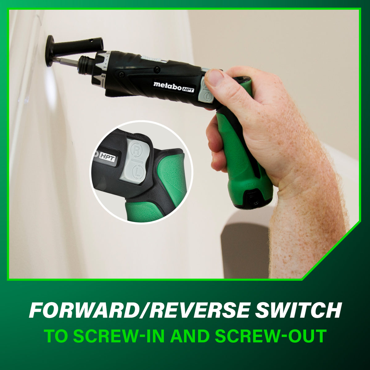 Metabo HPT 3.6V Cordless 1/4 in. Hex Screwdriver Kit with (2) 2.0 Ah Batteries DB3DL2QLY