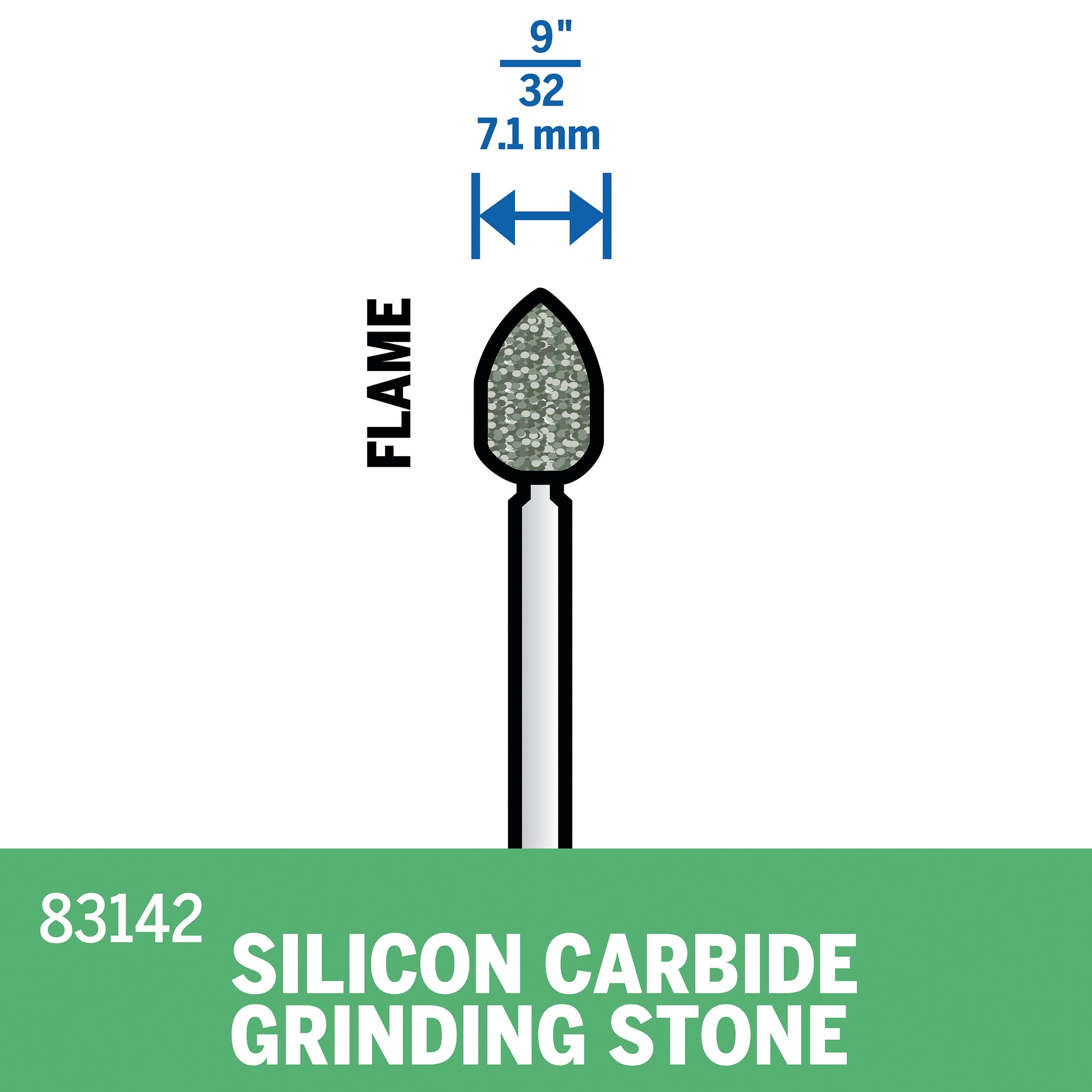 Dremel 9/32 in. Silicon Carbide Grinding Stone 83142