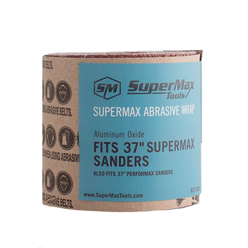 Laguna Tools SuperMax 37 in. Drum Sander Individual Wrap, 180 Grit SUPMX-637-180