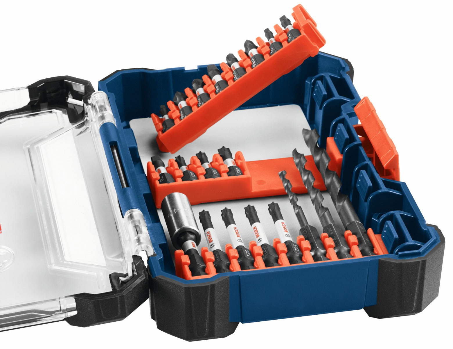  Bosch 40-Piece Impact Tough Drill Drive Custom Case System Set