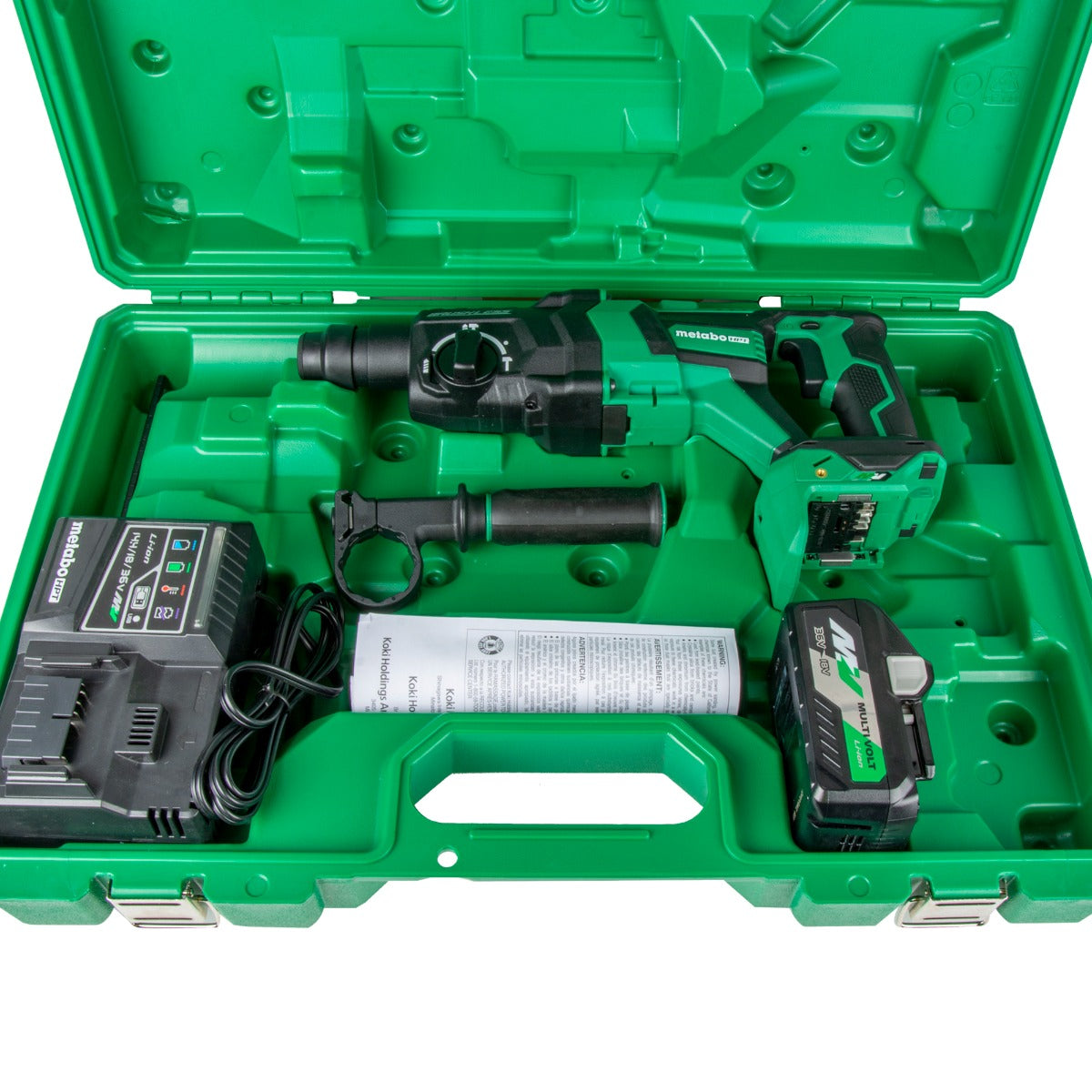 Metabo 36V MultiVolt Brushless 1-1/8" D-Handle Rotary Hammer Kit DH3628DDM