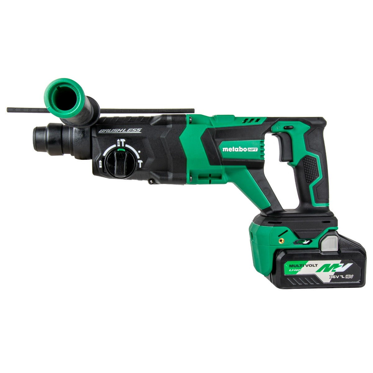 Metabo 36V MultiVolt Brushless 1-1/8" D-Handle Rotary Hammer Kit DH3628DDM