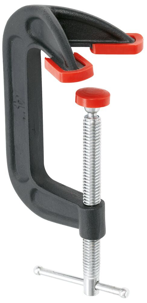 Bessey Tools 4 in. Double-Headed C-Clamp, 2-1/4 in. Throat Depth, 1200 lb Capacity DHCC-4